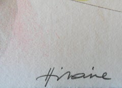 Circus : Show of White Horses - Original handsigned lithograph