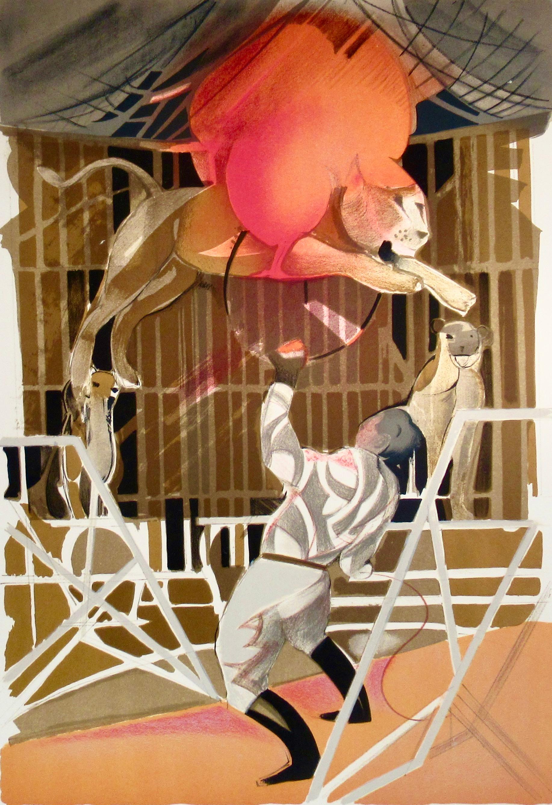 Le cirque (Le cirque) II - Print de Camille Hilaire