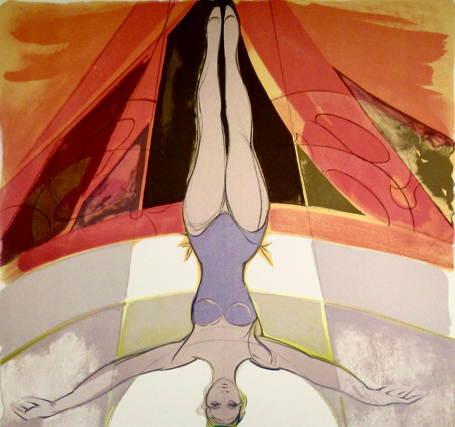 Le cirque (Le cirque) III - Impressionnisme Print par Camille Hilaire