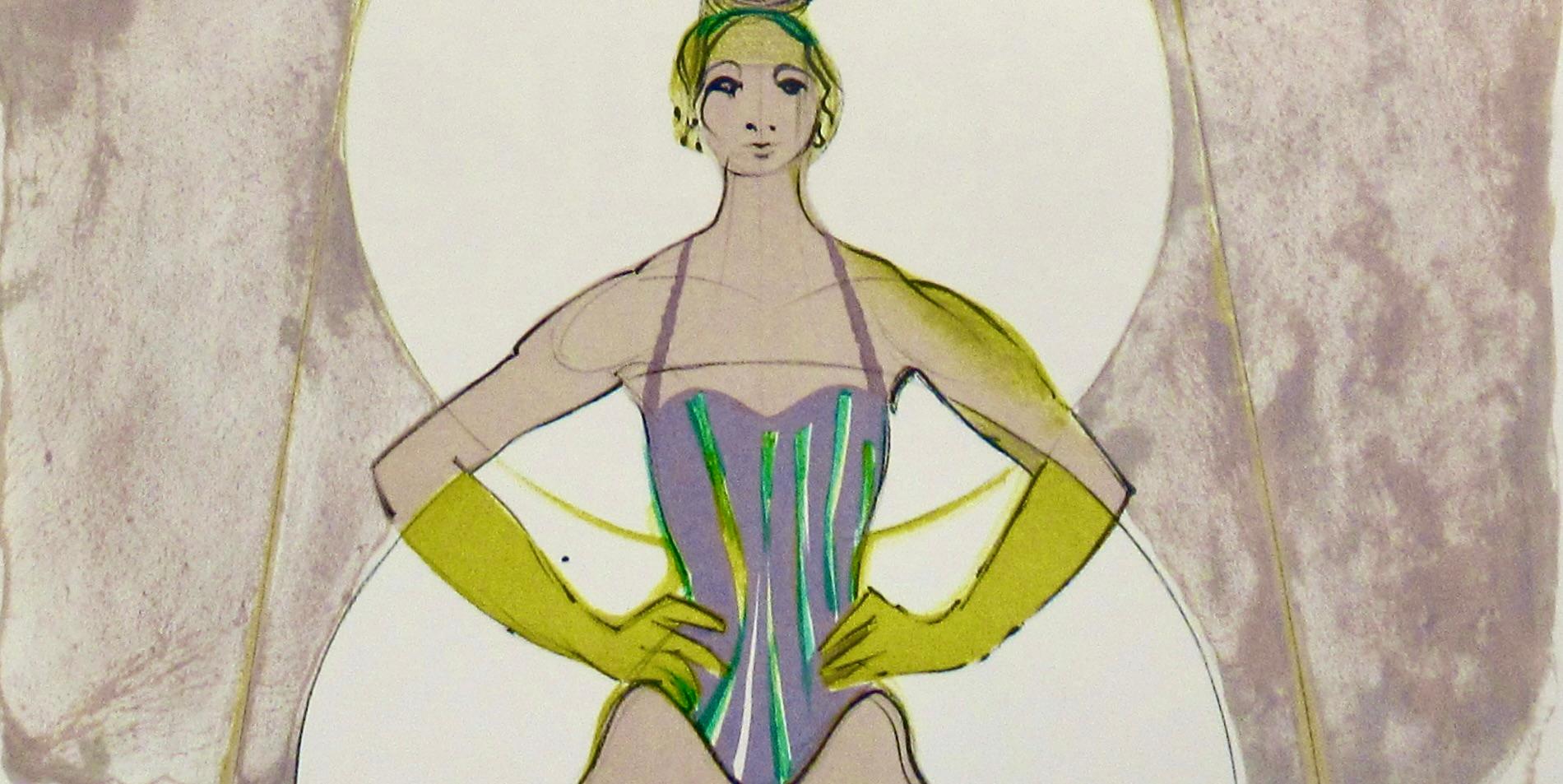 Le cirque (Le cirque) III - Beige Animal Print par Camille Hilaire