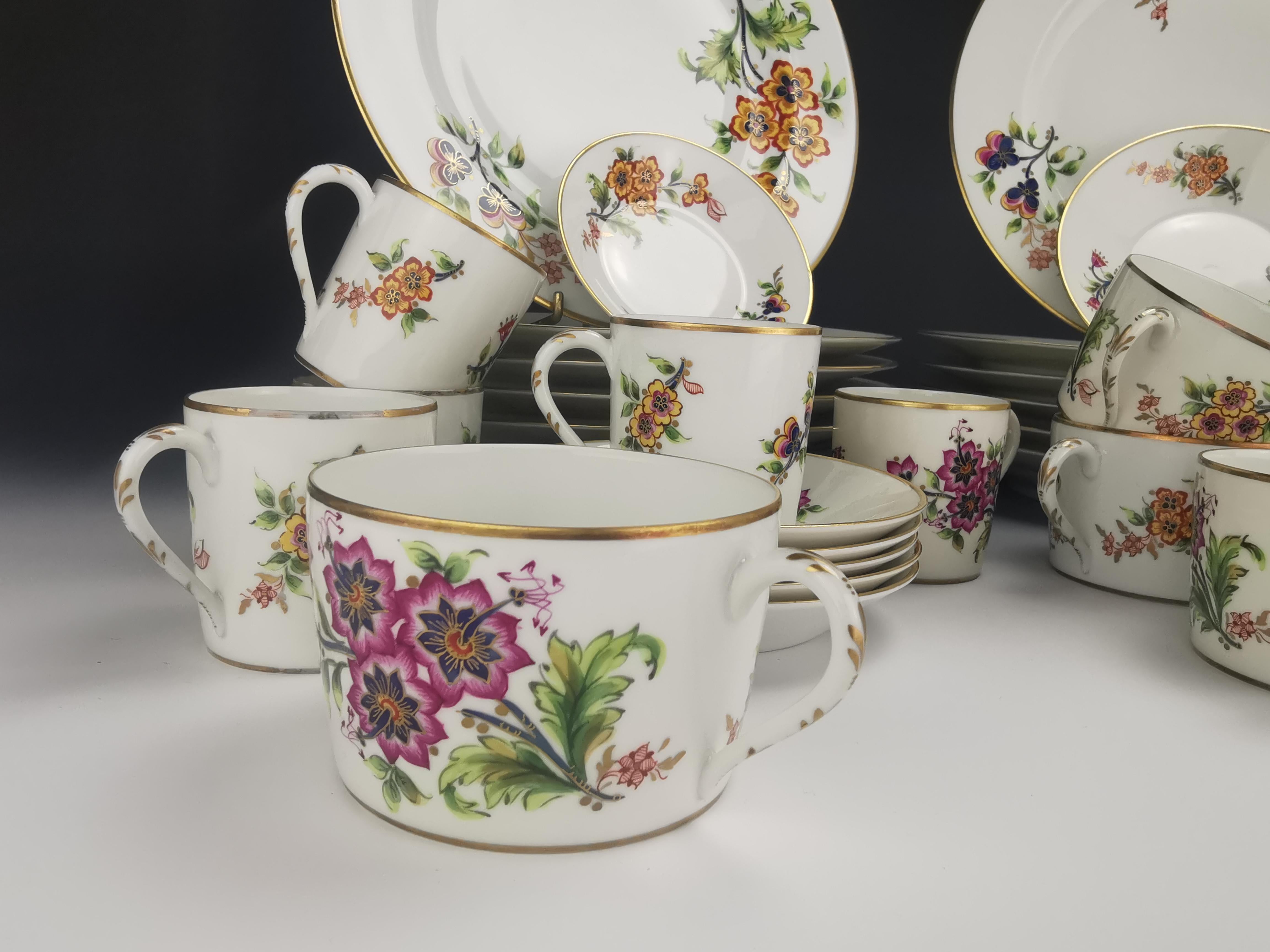 French Camille Le Tallec Paris - Part of table service - Limoges Porcelain - BAYEUX For Sale