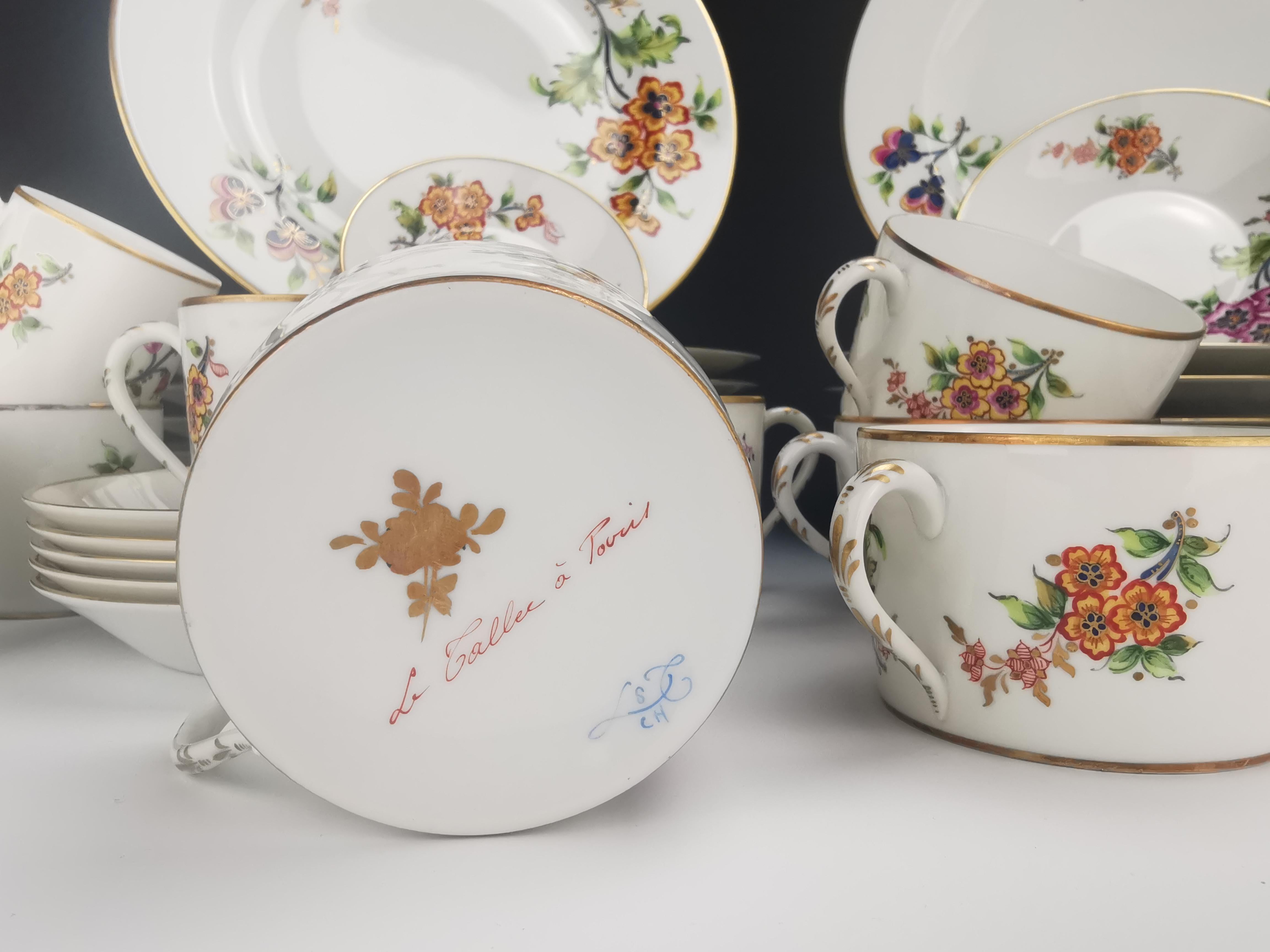 Camille Le Tallec Paris - Part of table service - Limoges Porcelain - BAYEUX For Sale 2