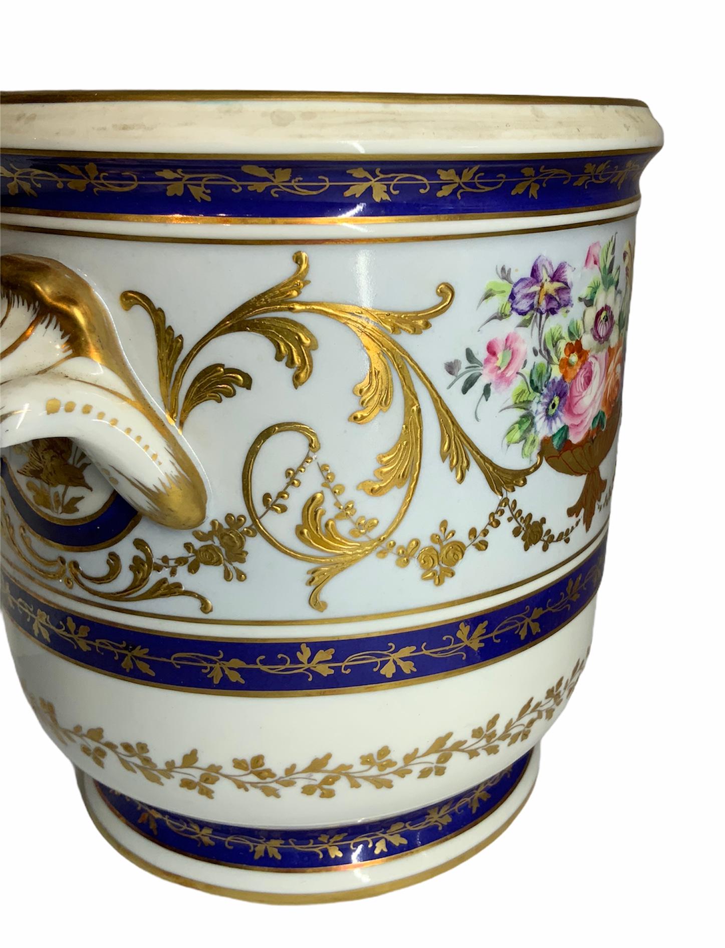 20ième siècle Paire de cache-pots en porcelaine Camille Le Tallec en vente