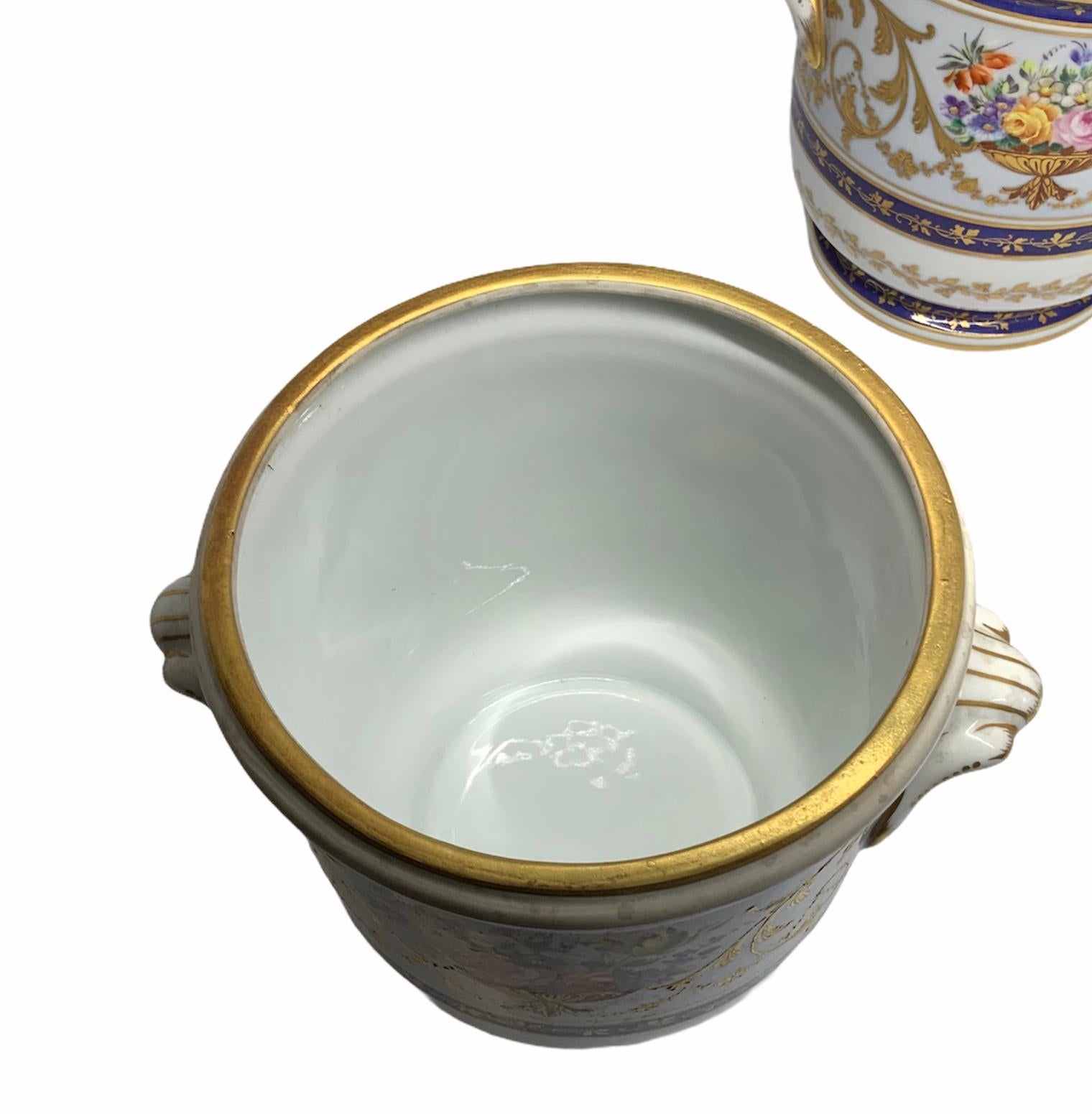 Paire de cache-pots en porcelaine Camille Le Tallec en vente 4