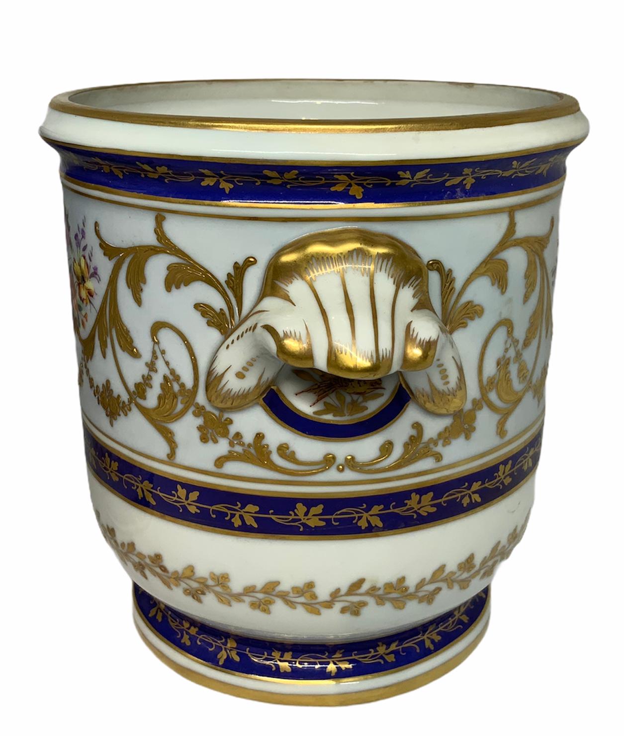 Paire de cache-pots en porcelaine Camille Le Tallec Bon état - En vente à Guaynabo, PR
