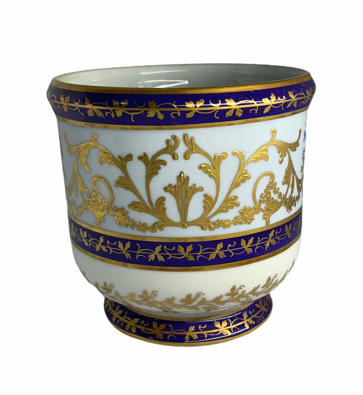 Rococo Camille Le Tallec Porcelain Petite Cachepot/Vase