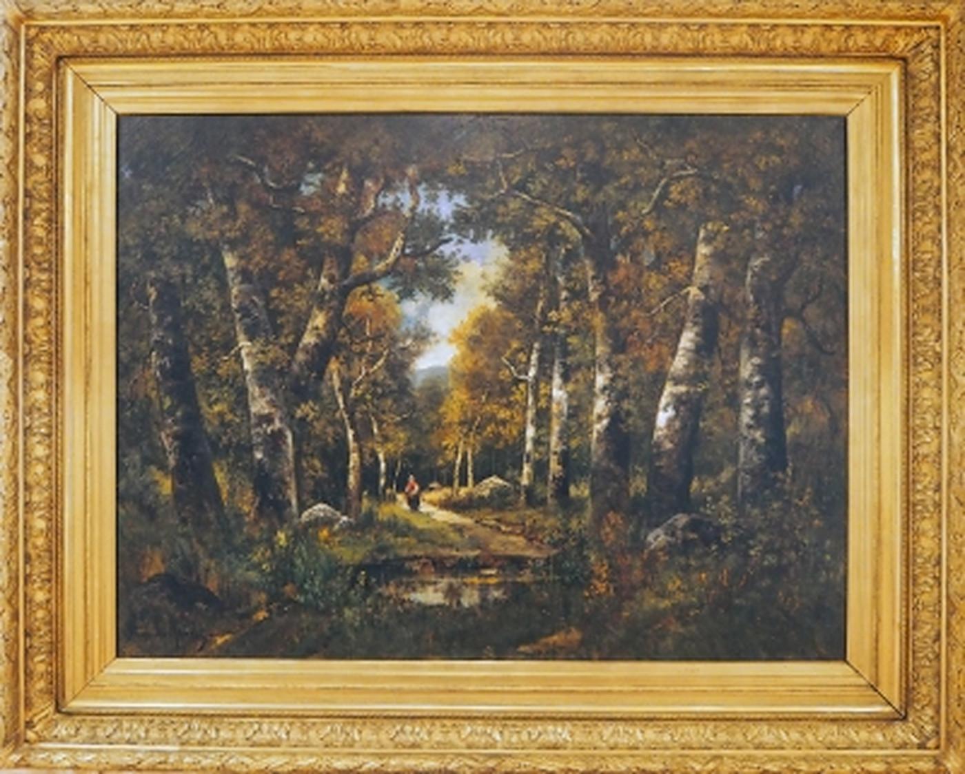 Camille MAGNUS Landscape Painting -  Fagotière en Forêt 