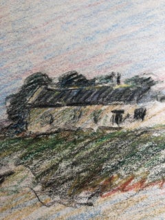 Bridge-Szene, französisches impressionistisches Gemälde