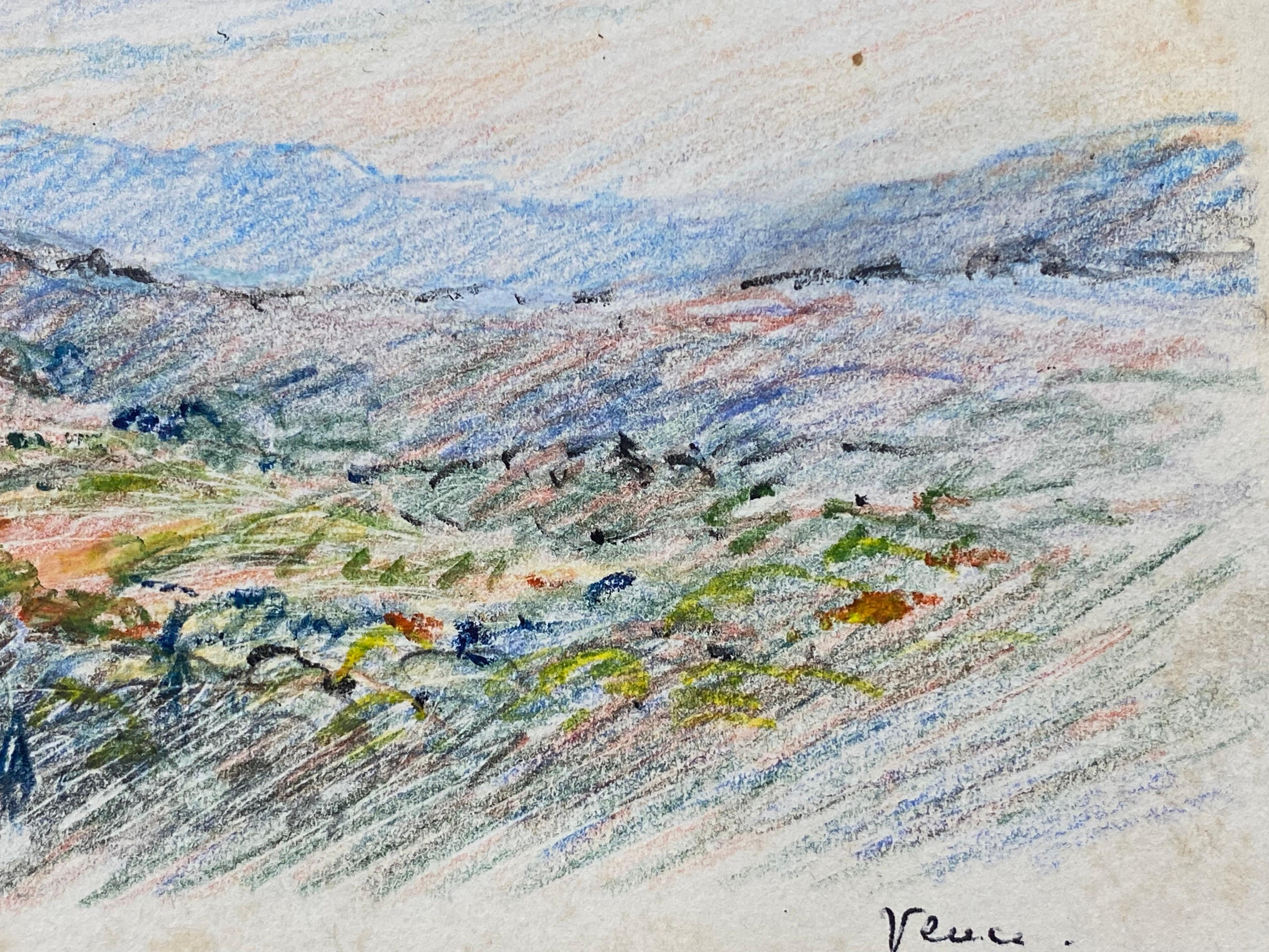 landscape with crayons