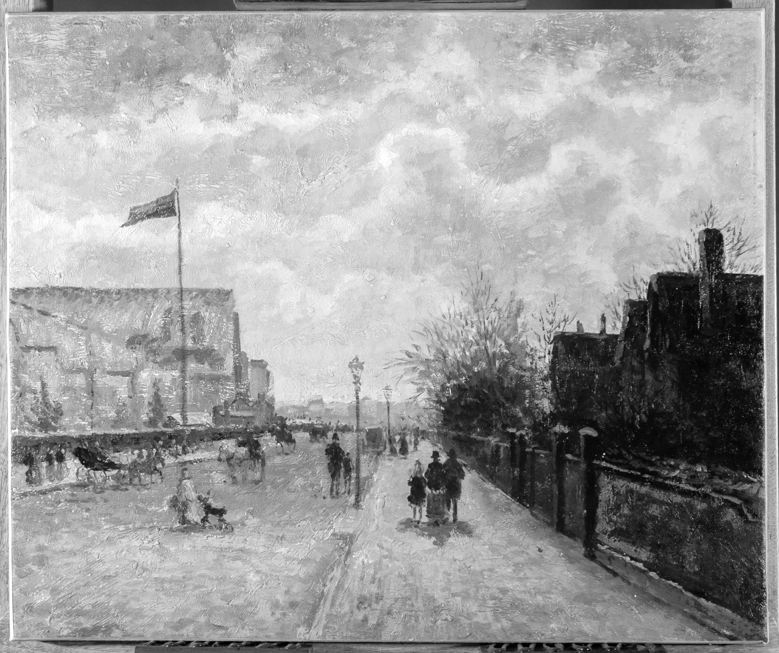 Crystal Palace 1871 - Painting by Camille Pissarro