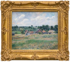 La Briqueterie Delafolie à Éragny - Impressionist Oil on Canvas Painting, 1884