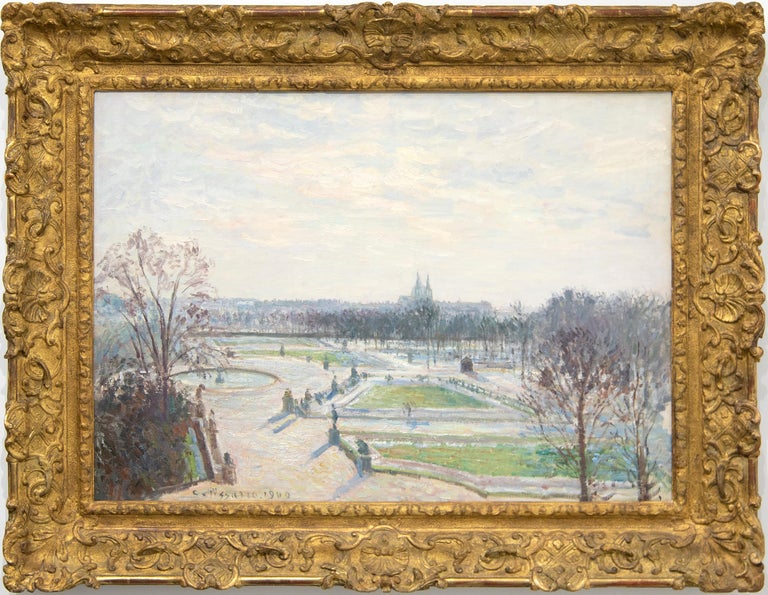 Le Jardin des Tuileries, apres-midi, soleil (The Tuileries Garden, Afternoon, Su - Painting by Camille Pissarro