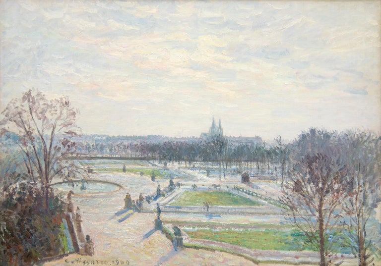 <i></noscript>Le jardin des Tuileries, après-midi, soleil</i>, 1900, by Camille Pissarro