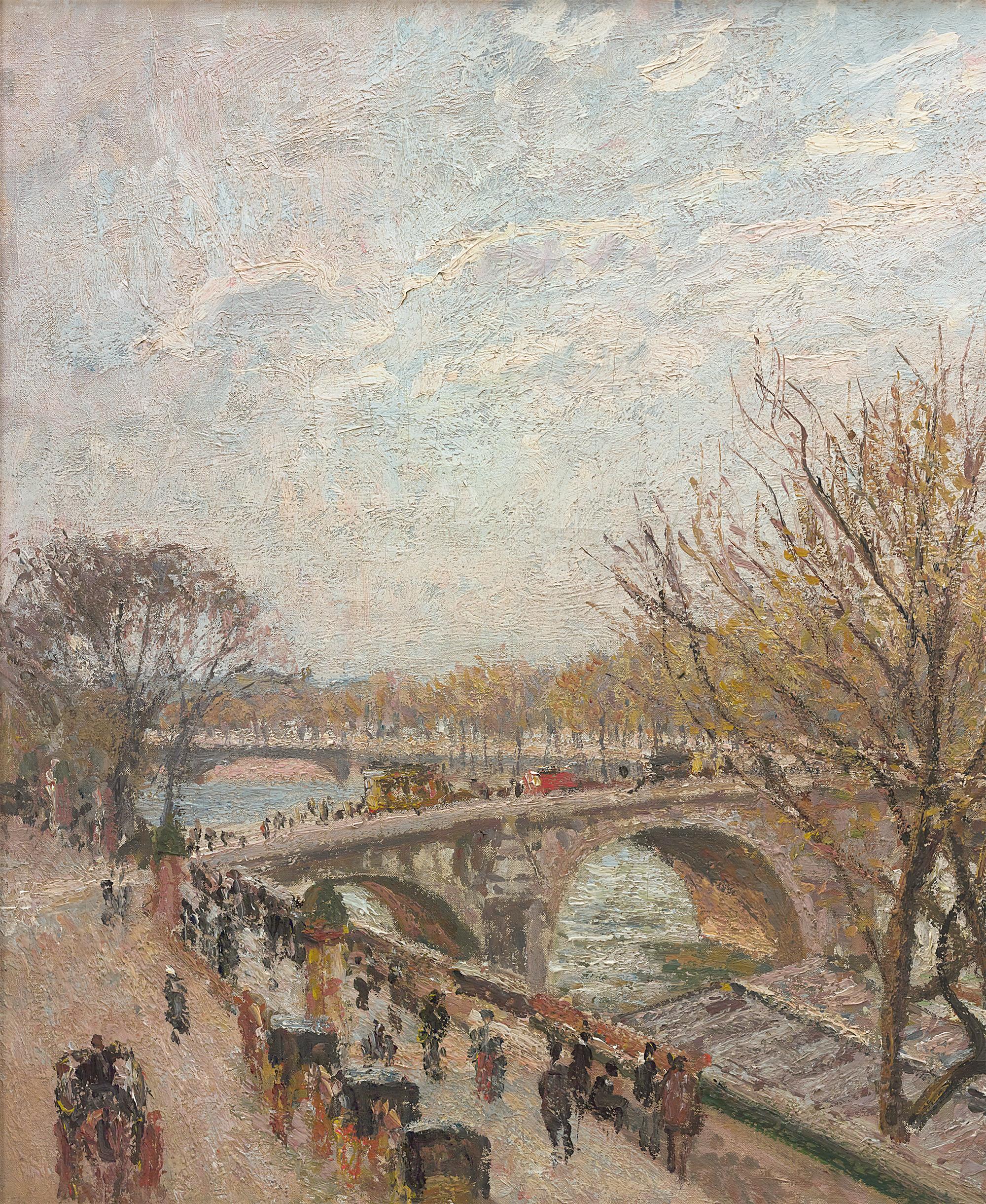 Le Pont-Royal, temps gris lumineux de Camille Pissarro 2