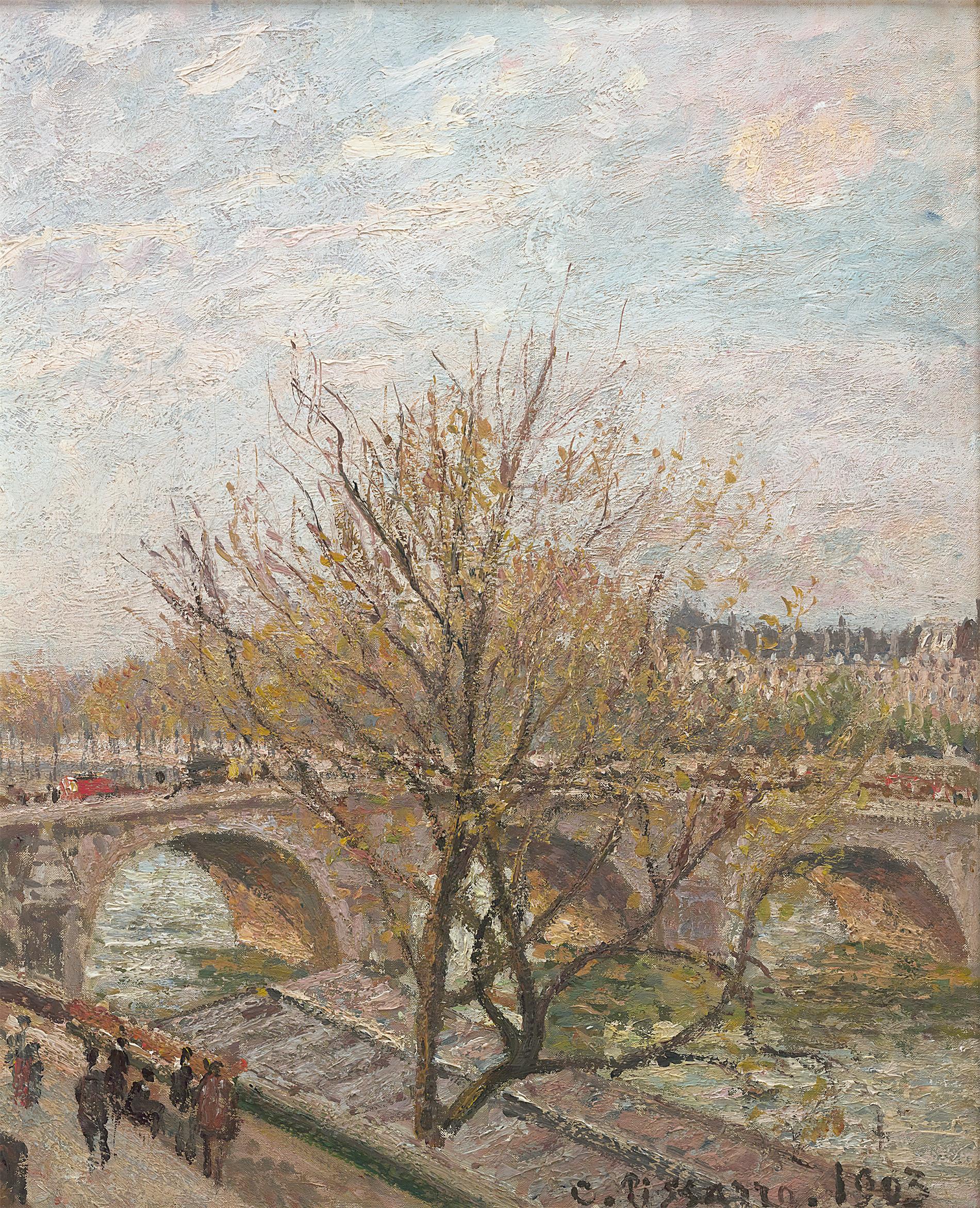 Le Pont-Royal, temps gris lumineux de Camille Pissarro 3