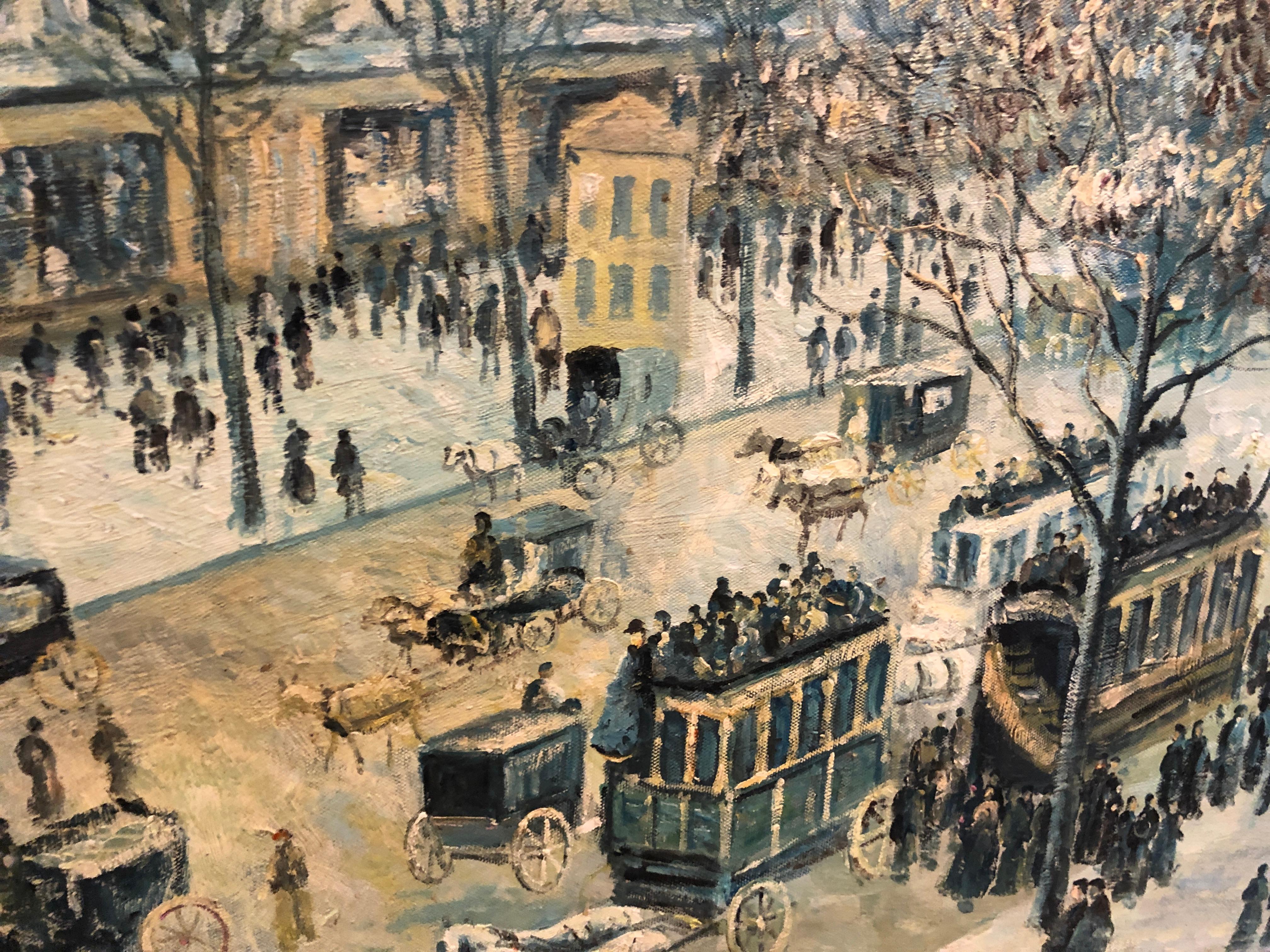 OLD MASTER Signiert Pissarro „Die bunte Straße“, Ölgemälde, 20. Jahrhundert, GGF im Angebot 10