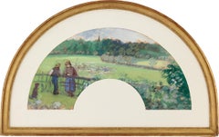 Hirte und Hirtin am Tor, Bazincourt von Camille Pissarro