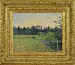 Camille Pissarro "Vacher dans un pré à Éragny" (Kuhhirte auf einer Wiese in Éragny)