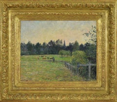  Camille Pissarro "Vacher dans un pré à Éragny" (Cowherd in a Meadow at Éragny)