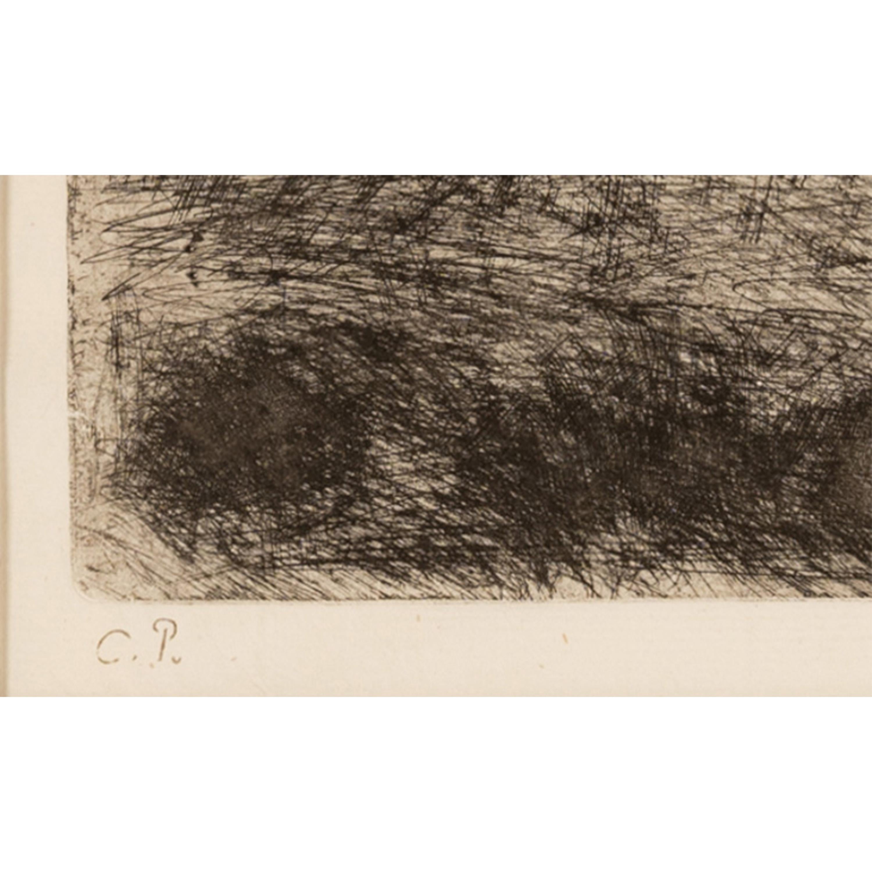 Antike französische Radierung Aquatinta Kaltnadelradierung „Epos du Dimanche dans le Bois“ 5 von 18 5