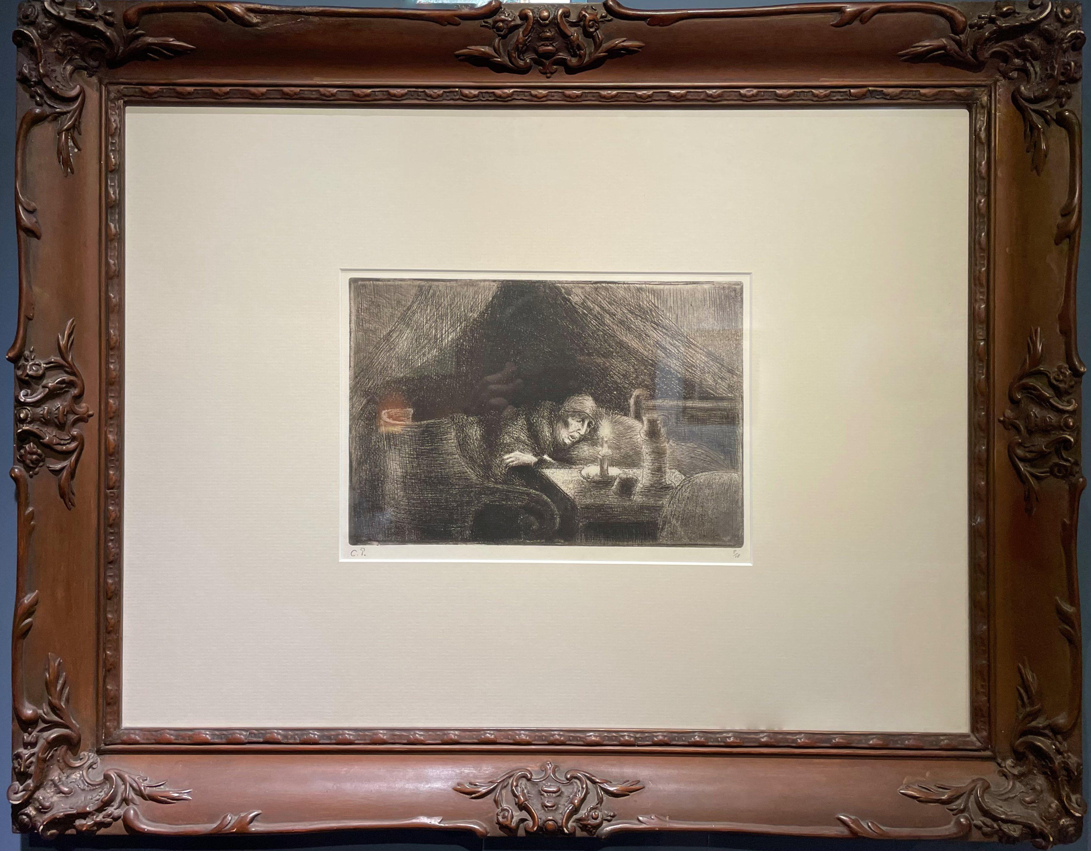 Grand'mère (Lichteffekt) (La Mère de l'artiste) von Camille Pissarro im Angebot 1