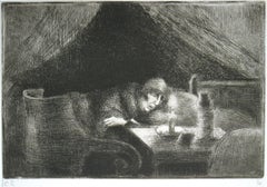 Grand'mère (effet de lumière) (La Mère de l'artiste) de Camille Pissarro