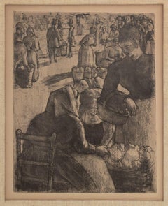 "Marche aux Legumes, a Pontoise" [Gemüsemarkt in Pontoise]