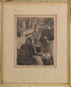"Marche aux Legumes, a Pontoise" [Vegetable Market at Pontoise]