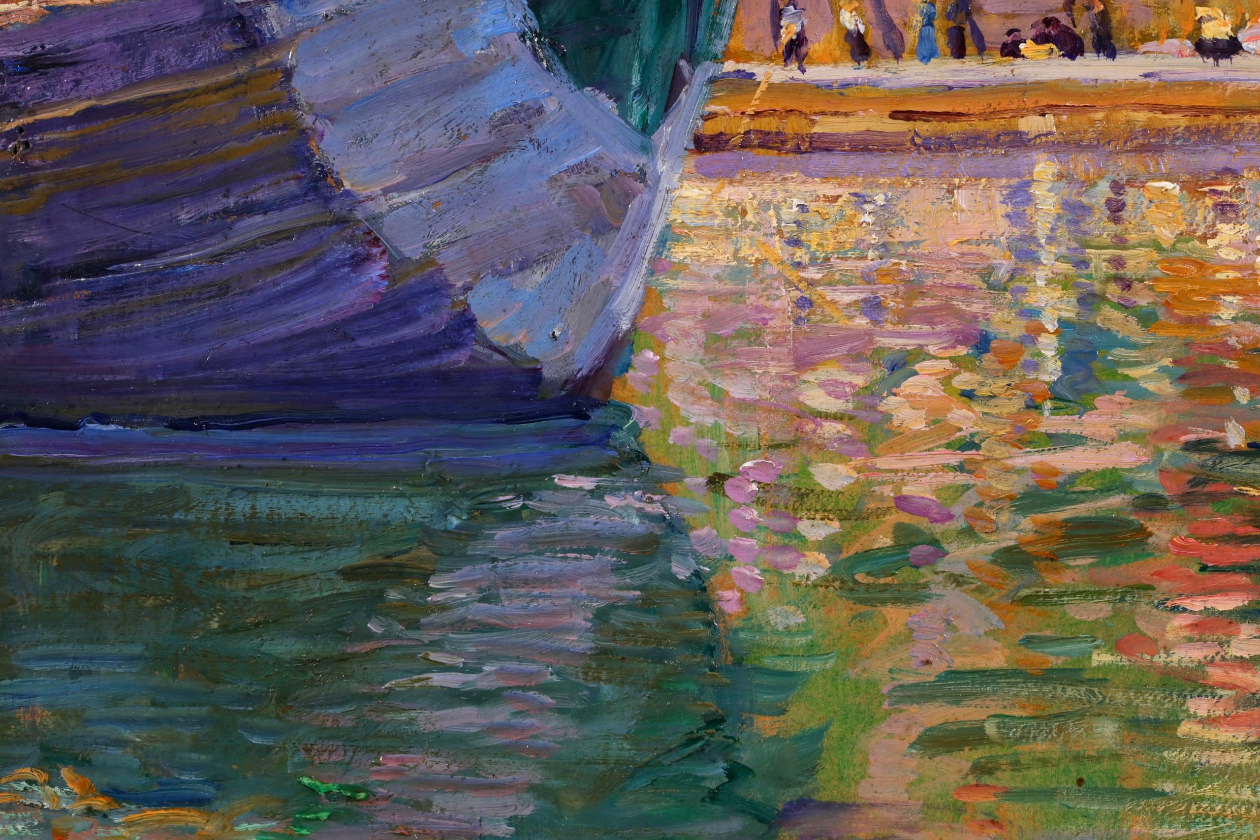 Le Pont Neuf - Peinture à l'huile impressionniste de Camille Roche 4