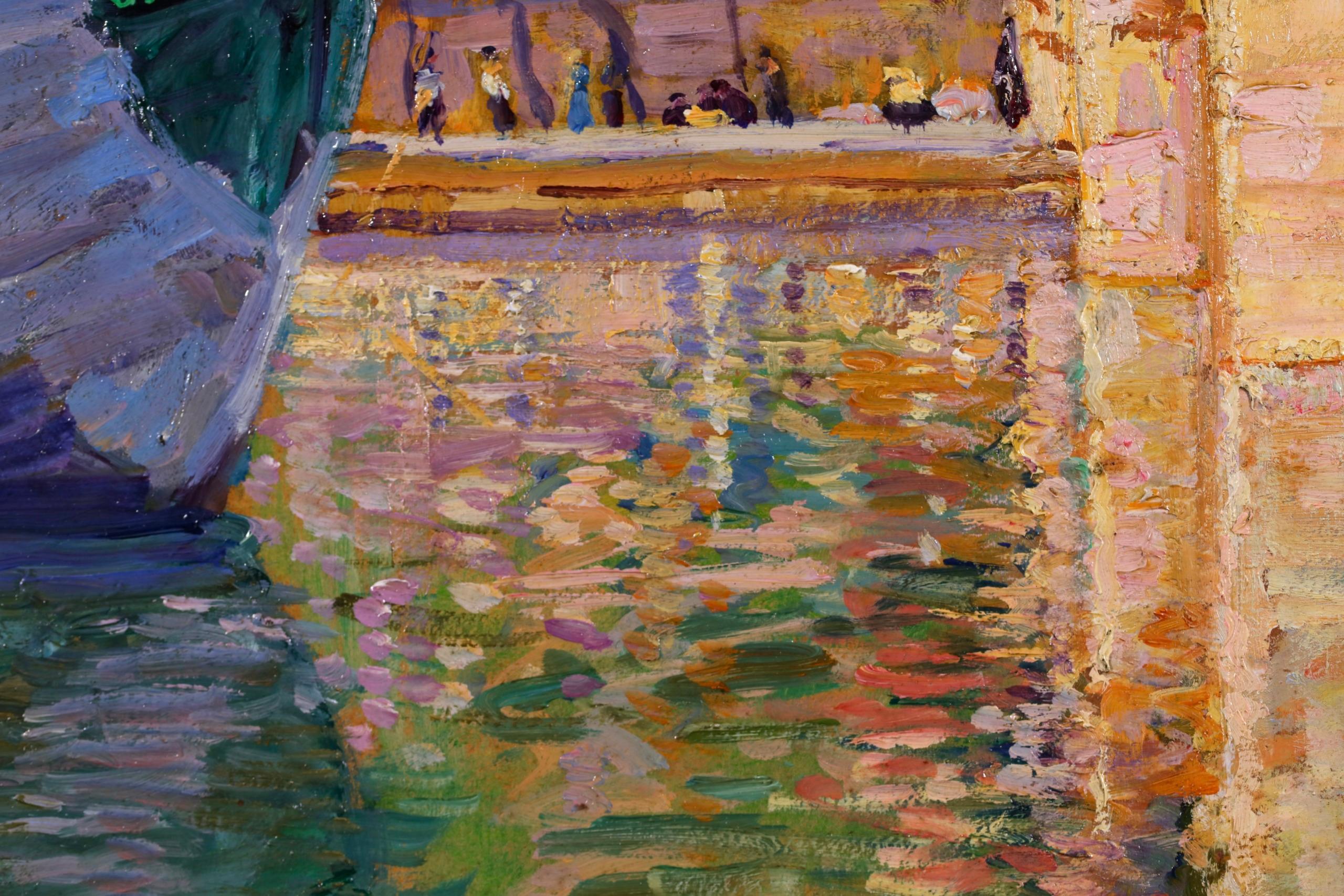Le Pont Neuf - Peinture à l'huile impressionniste de Camille Roche 5