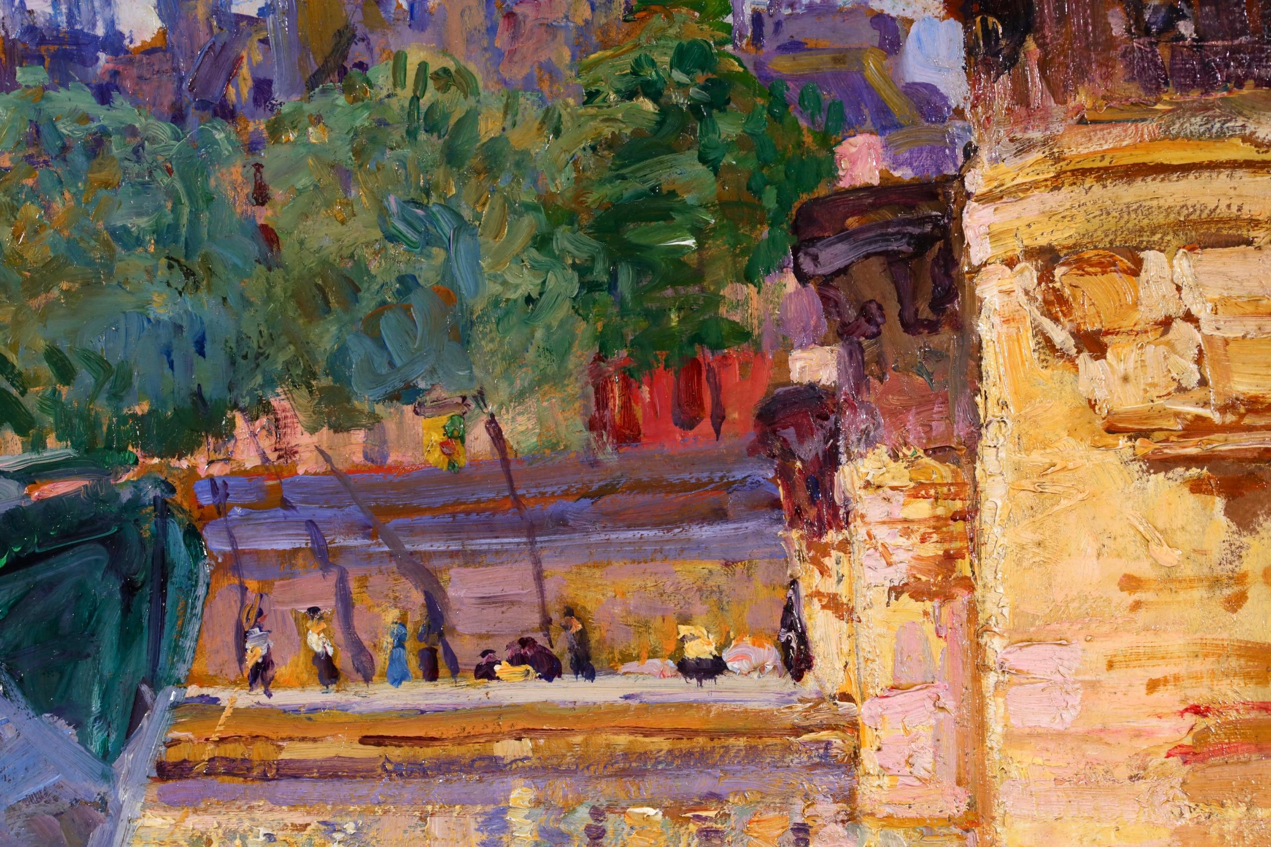 Le Pont Neuf - Peinture à l'huile impressionniste de Camille Roche 6