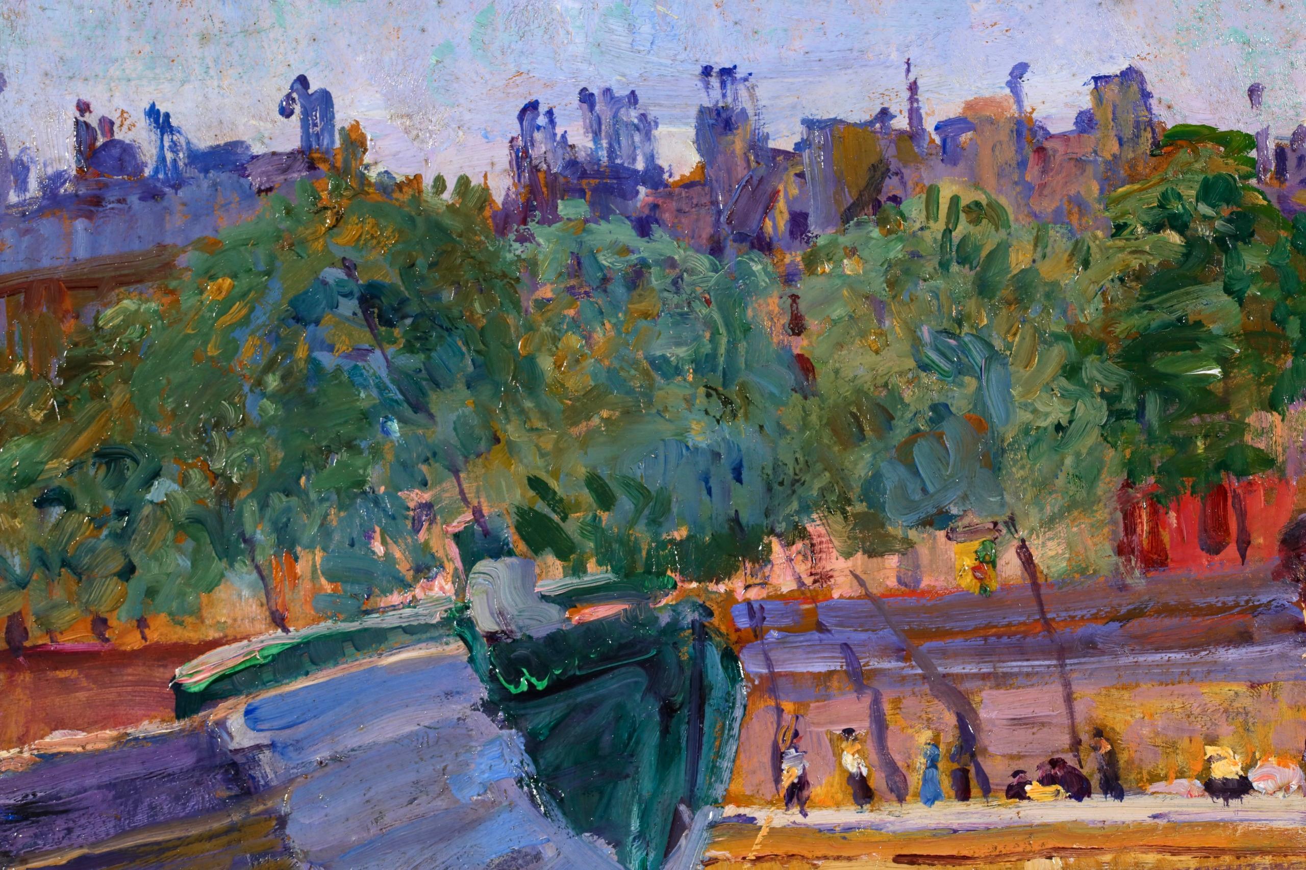 Le Pont Neuf - Peinture à l'huile impressionniste de Camille Roche 7