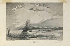Antique France Maritime - Lithograph by Camille Roqueplan - 19th century
