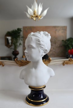 Camille Tharaud for Limoges Little Girl Biscuit Bust