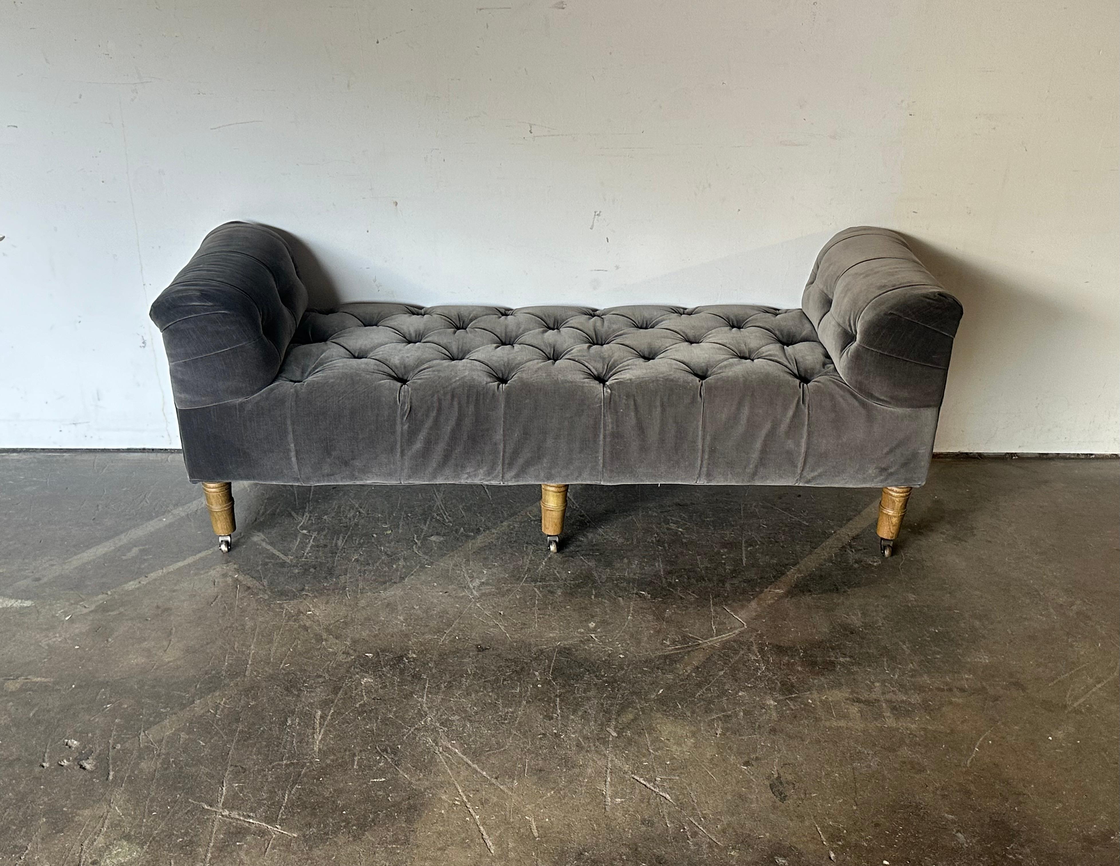 Camille Tufted Sofa Bench by Restoration Hardware 8