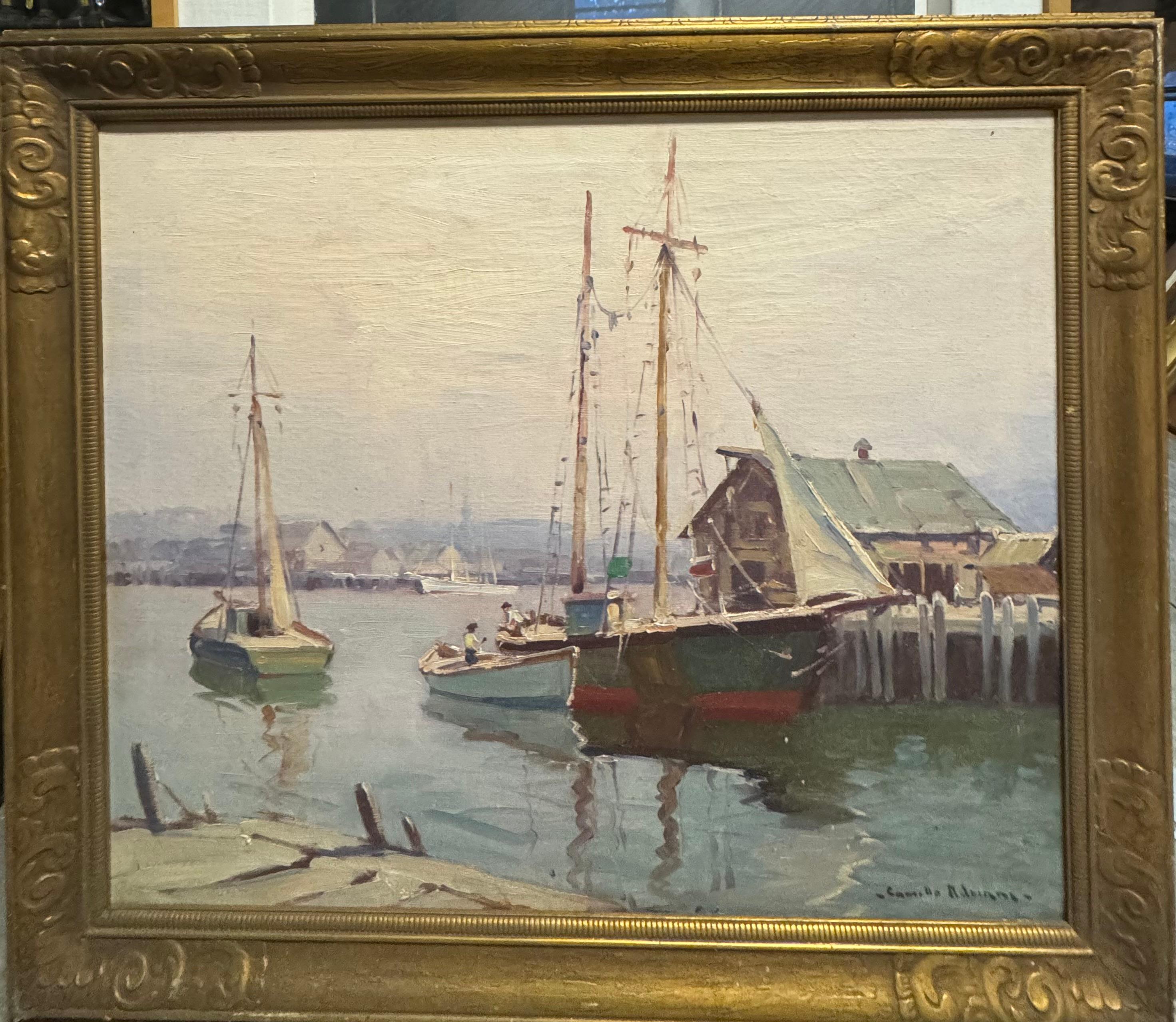 Camillo Adriani est né dans le Massachusetts à la fin du XIXe siècle.  Il a étudié l'art à Boston.

Adriani était particulièrement connu pour ses représentations vibrantes des scènes de neige de la Nouvelle-Angleterre.

Elle est à vendre une belle