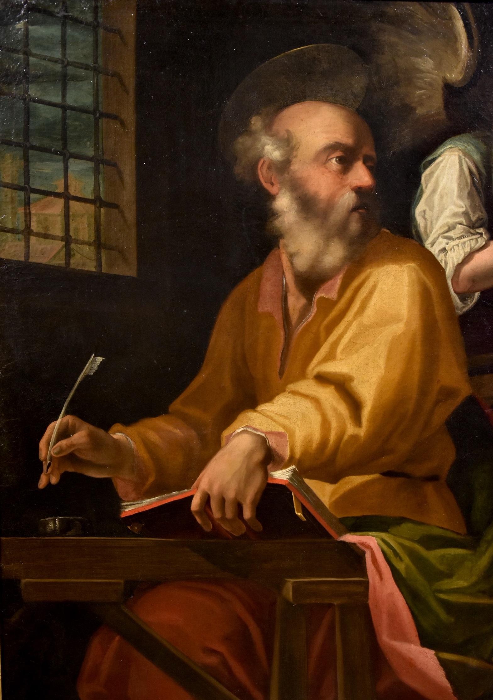 San Matteo Angelo Procaccini Dipinto Olio su tela Vecchio maestro Arte del 17° secolo 5