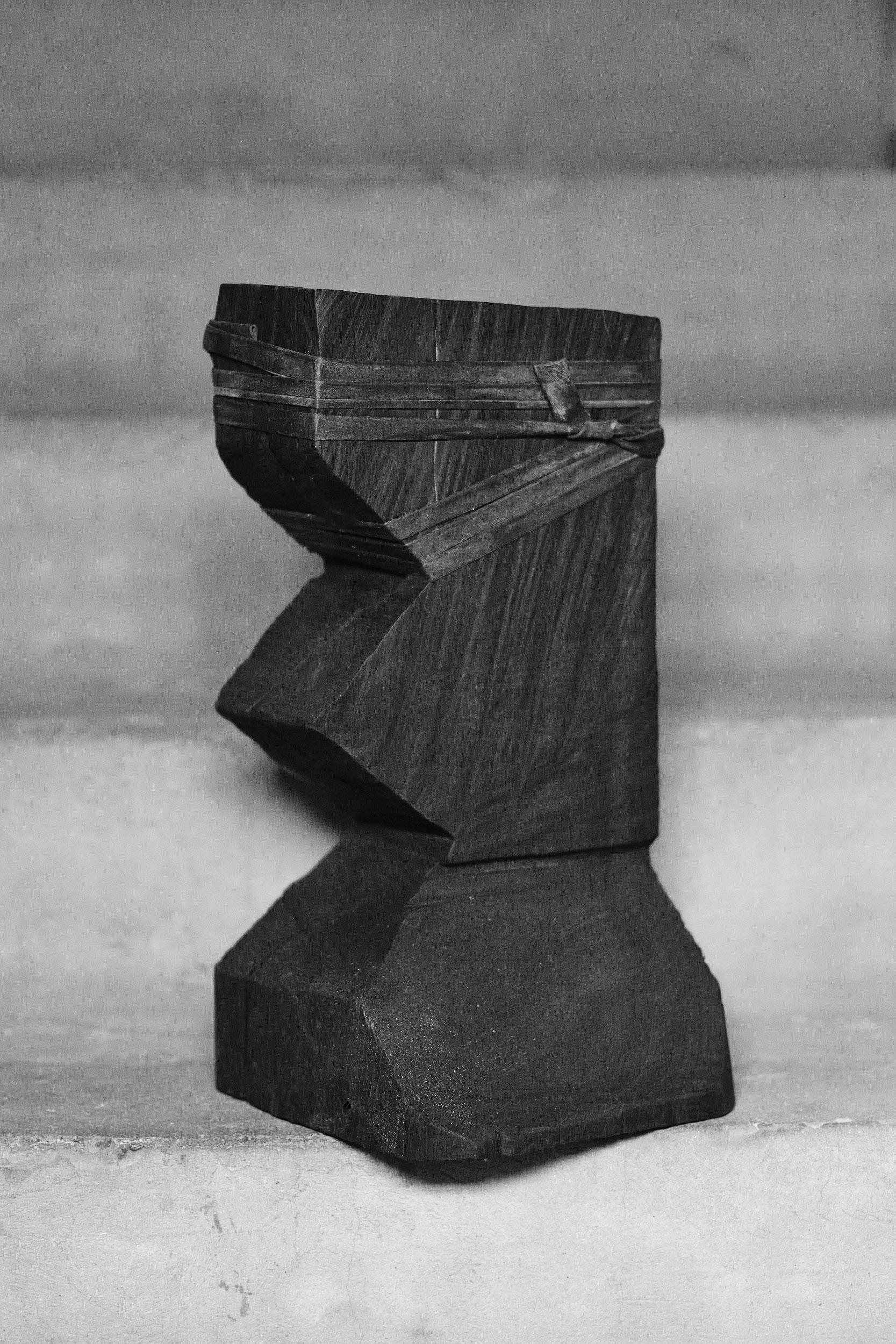 Tatam B by Camilo Andres Rodriguez Marquez

Burnt Wood Sculpture 
Dimensions: H. 35 x 25 x 25 cm

Camilo Andres Rodriguez Marquez is a Colombian born designer with a degree in Industrial Design from Colombia (FUAC) and Mexico (UNAM). He is