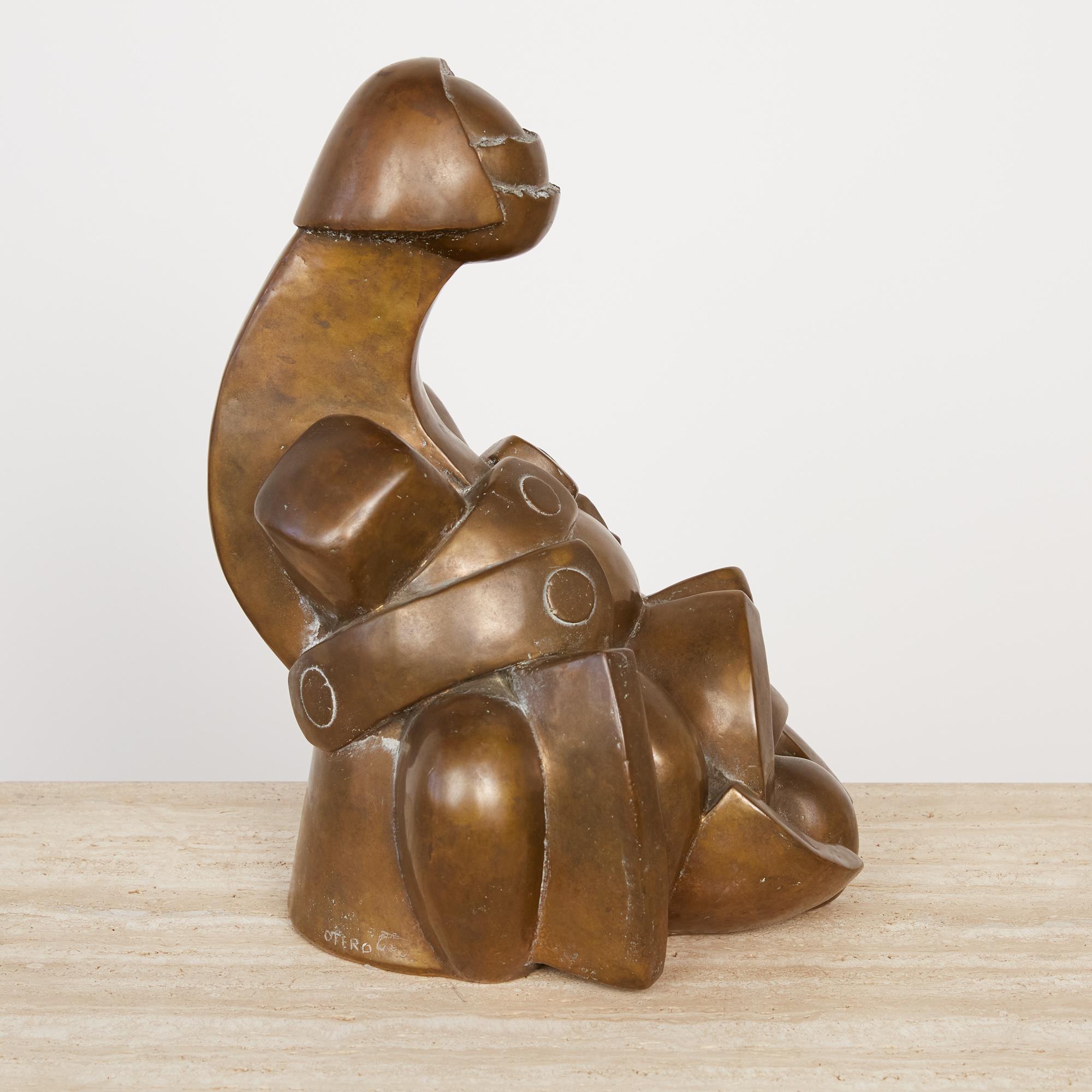 Camilo Otero Bronze Abstract Sculpture In Excellent Condition For Sale In Los Angeles, CA