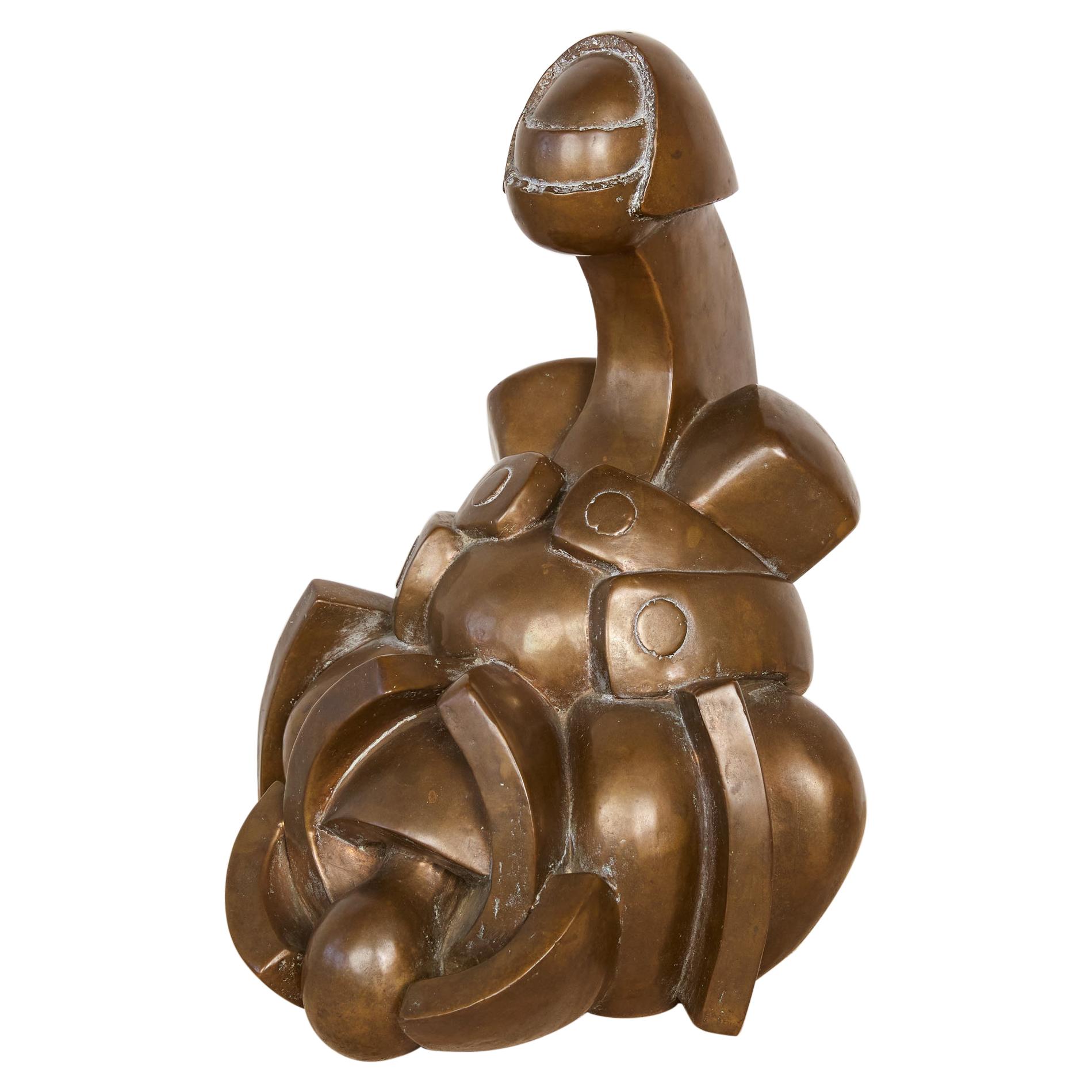 Scultura astratta in bronzo di Camilo Otero