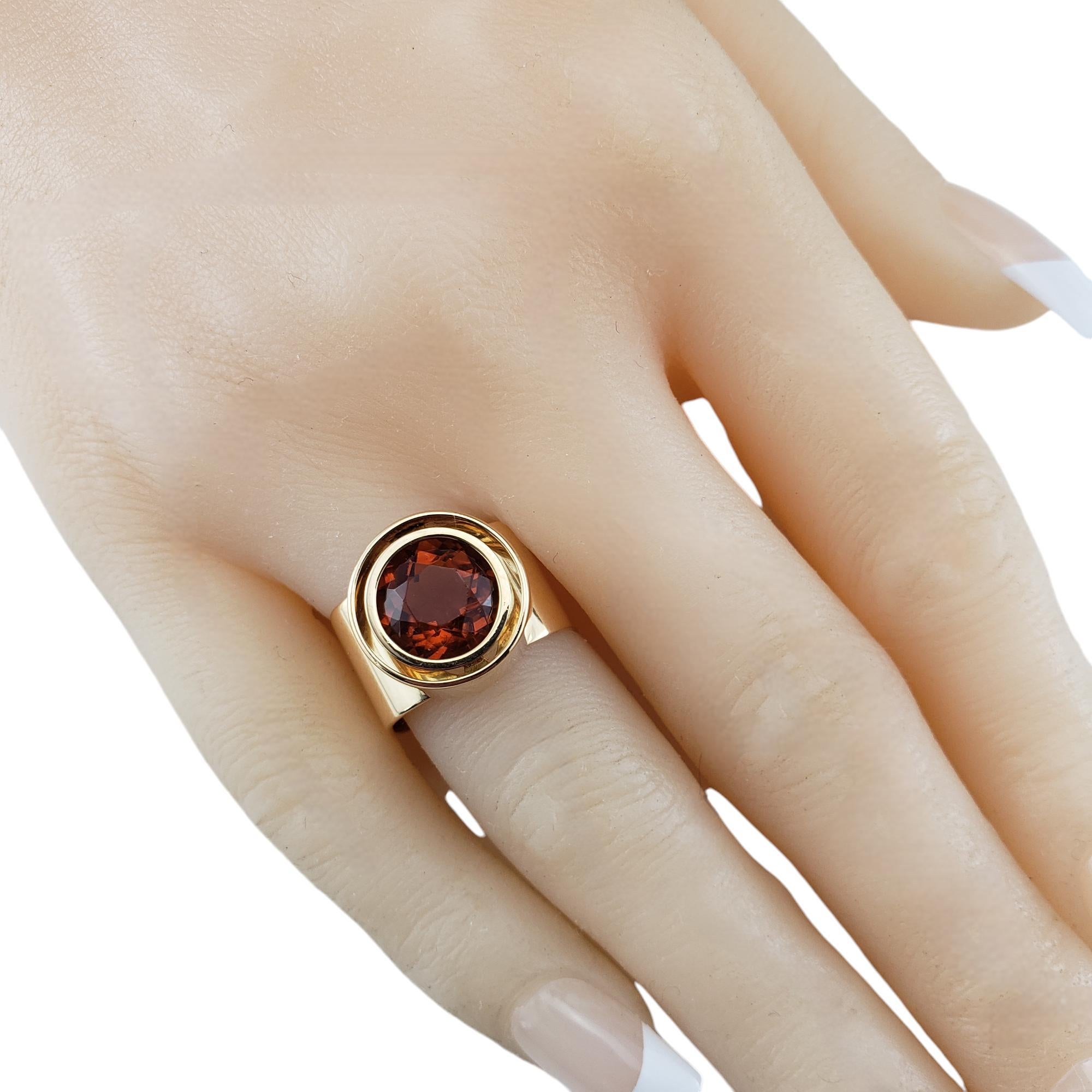Caminada 18 Karat Yellow Gold and Citrine Ring Size 7 #19045 For Sale 2