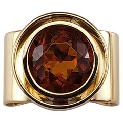 Caminada 18 Karat Yellow Gold and Citrine Ring Size 7 #19045