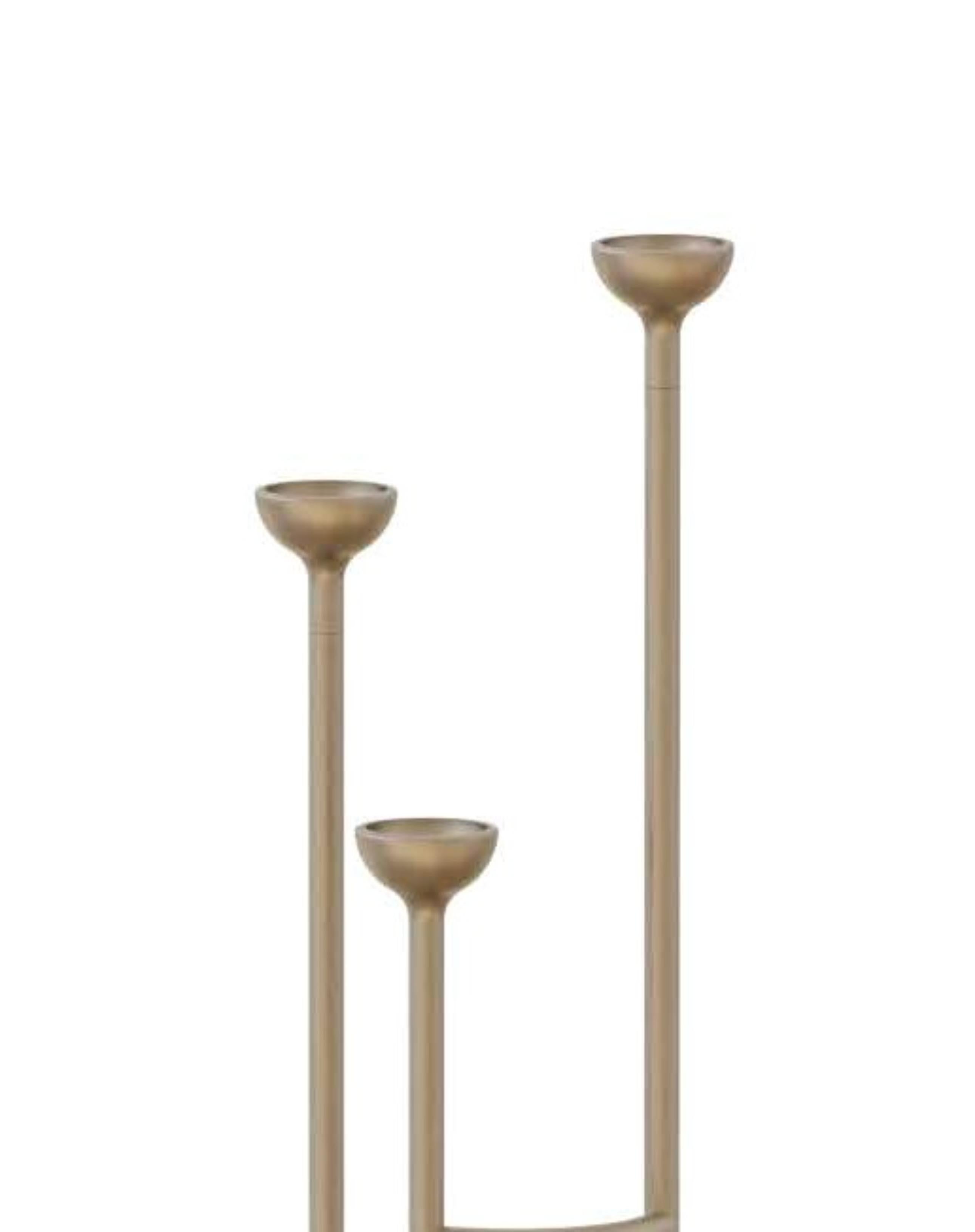 Camino candle holder by Sebastián Angeles
Material: brass
Dimensions: W 20 x D 20 x H 65 cm
Also available: steel version available.

The transcendence of decisionmaking and its consequences, as turning points in everyday life, are concepts