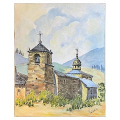Gemälde Camino de Santiago auf Leinwand
