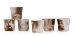 Camissa Cups, Smoke-Fired Translucent Porcelain Drinking Cups by Amelia Jacobs