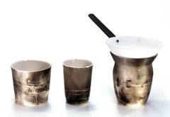 Camissa Pouring Vessel in Porcelain by Amelia Jacobs