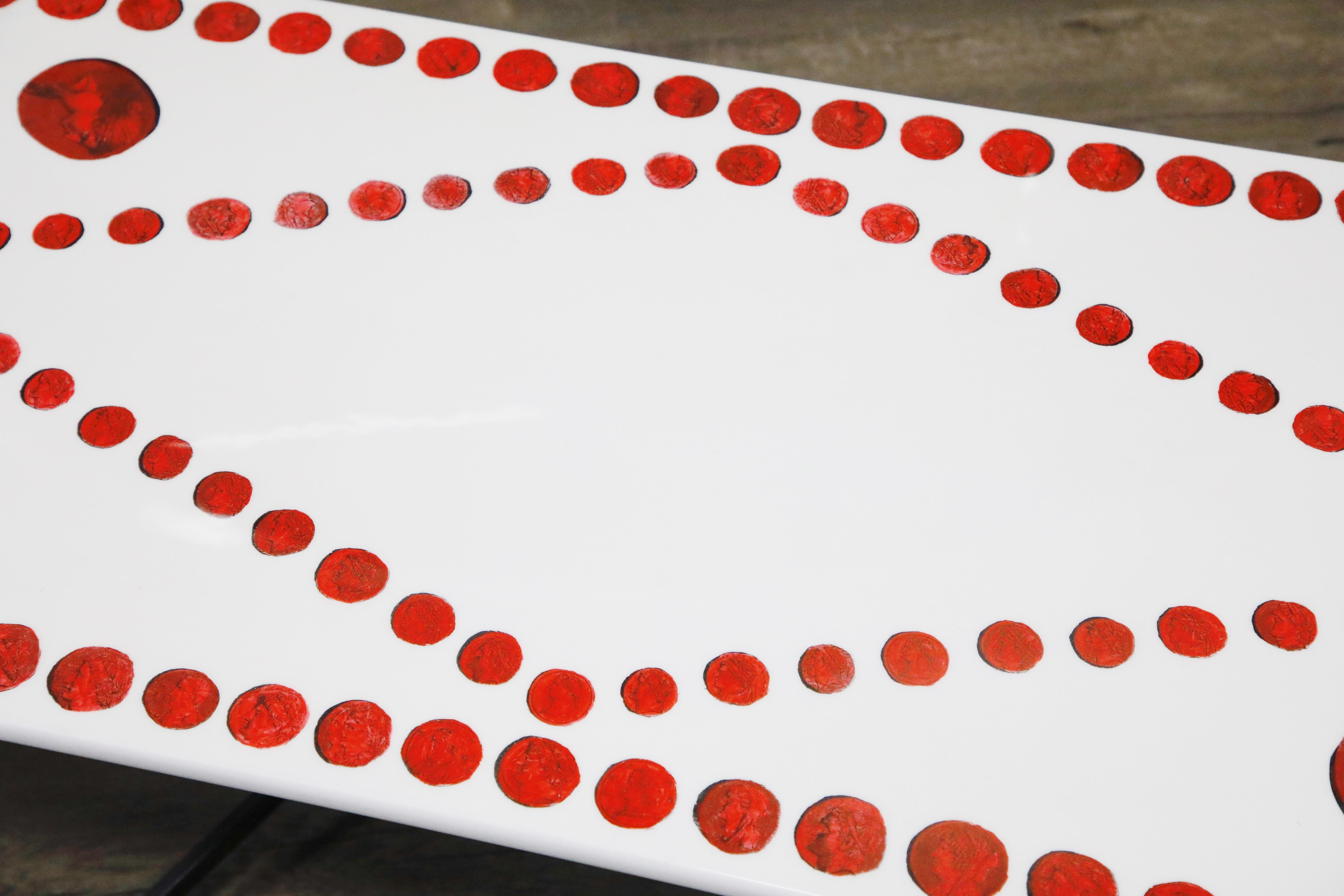 'Cammei' Coffee Table by Piero Fornasetti, c. 1960s Italy, Signed 4