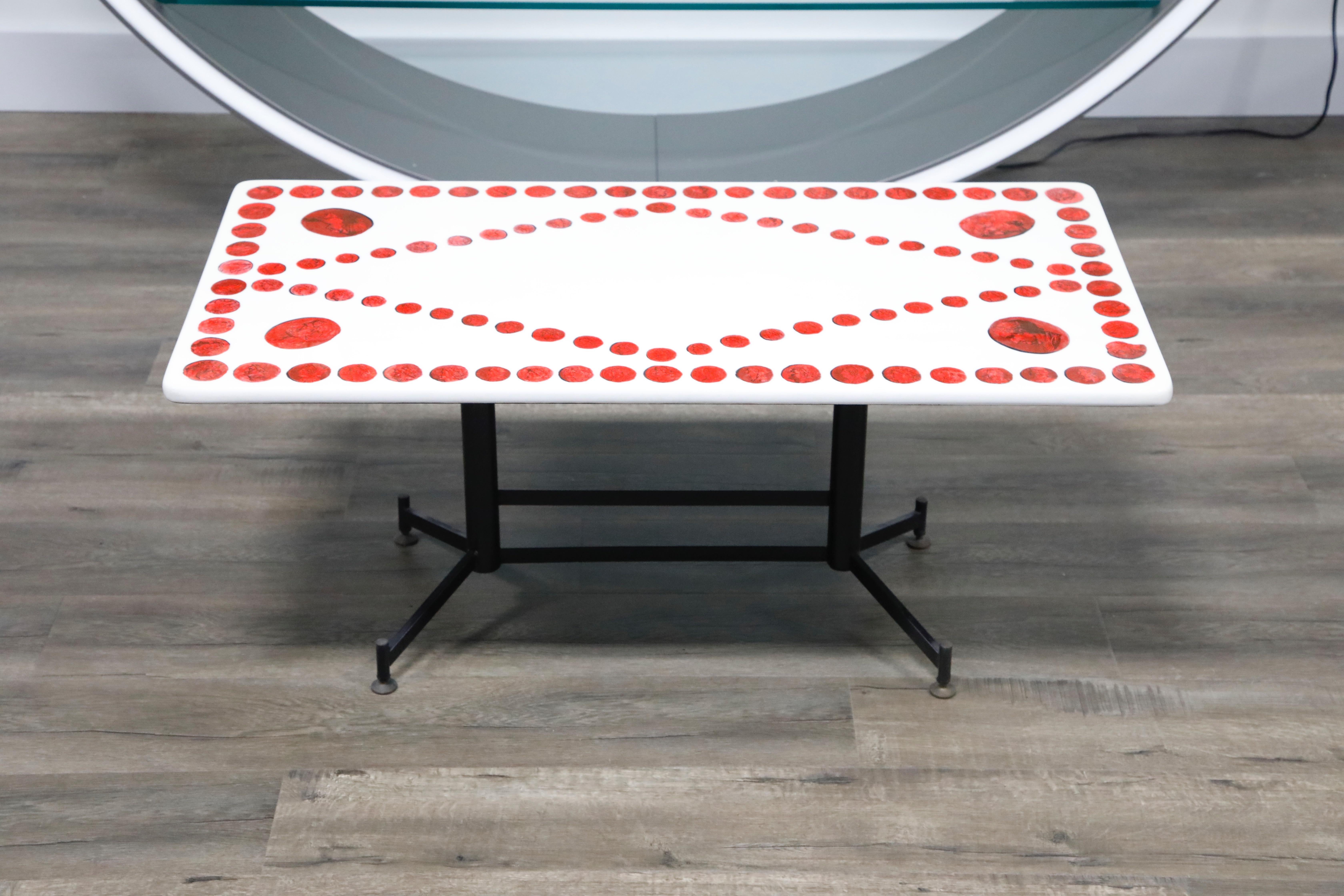Mid-Century Modern 'Cammei' Coffee Table by Piero Fornasetti, c. 1960s Italy, Signed 