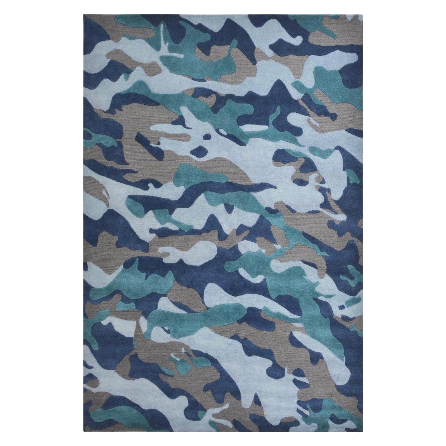 Großer Camo Großer Teppich von Art & Loom