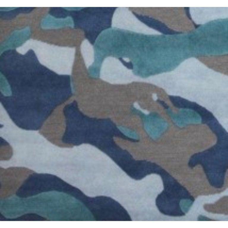 Nepalese Camo Medium Rug by Art & Loom For Sale